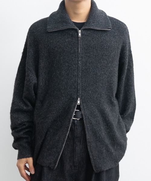 Loose silhouette zip knit / ルーズシルエットジップニット（ニット/セーター）｜SINSS（シンス）