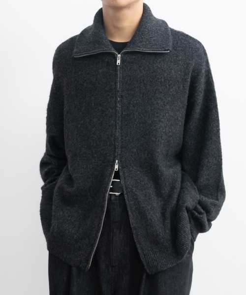 Loose silhouette zip knit / ルーズシルエットジップニット（ニット/セーター）｜SINSS（シンス）