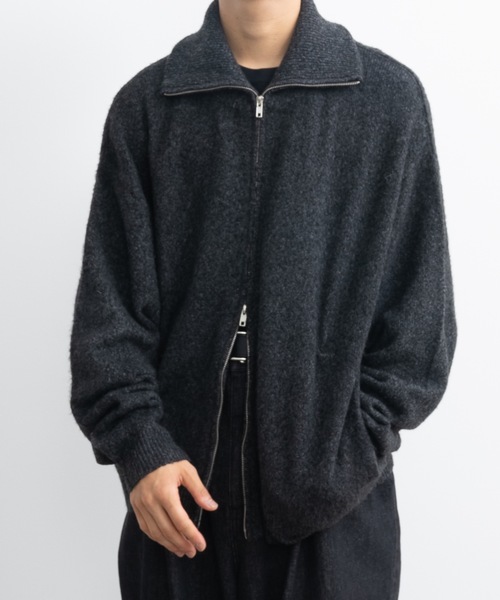 Loose silhouette zip knit / ルーズシルエットジップニット（ニット/セーター）｜SINSS（シンス）
