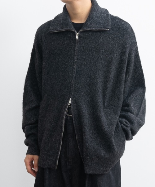 Loose silhouette zip knit / ルーズシルエットジップニット（ニット/セーター）｜SINSS（シンス）