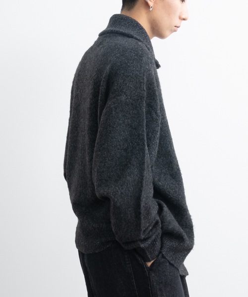 Loose silhouette zip knit / ルーズシルエットジップニット（ニット/セーター）｜SINSS（シンス）