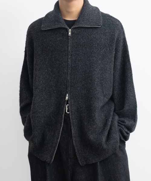 Loose silhouette zip knit / ルーズシルエットジップニット（ニット/セーター）｜SINSS（シンス）