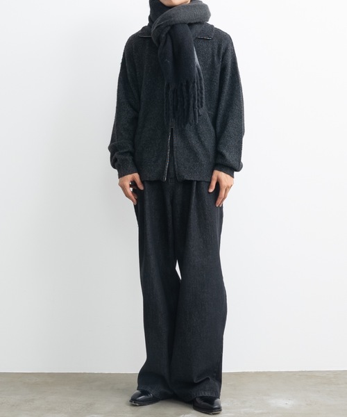 Loose silhouette zip knit / ルーズシルエットジップニット（ニット/セーター）｜SINSS（シンス）