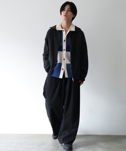 SINSS ルーズシルエットジップニットSサイズ SINSS（シンス）の「Loose silhouette zip knit / ルーズ