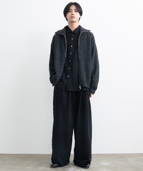 Loose silhouette zip knit / ルーズシルエットジップニット（ニット/セーター）｜SINSS（シンス）