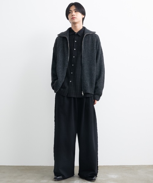 Loose silhouette zip knit / ルーズシルエットジップニット（ニット/セーター）｜SINSS（シンス）