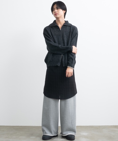 Loose silhouette zip knit / ルーズシルエットジップニット（ニット/セーター）｜SINSS（シンス）