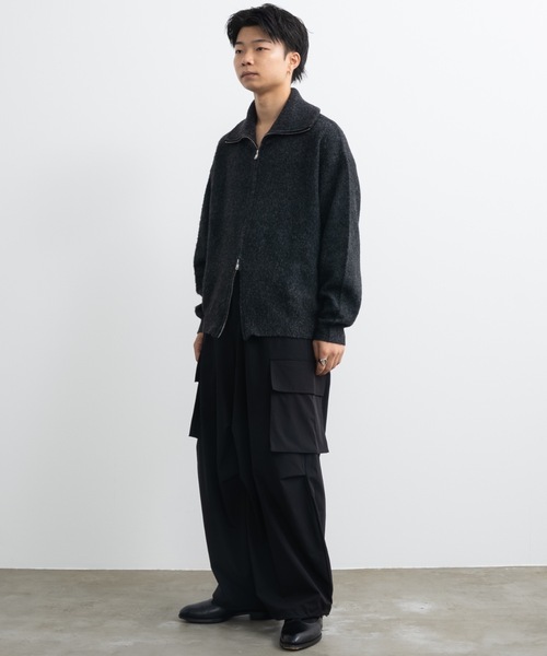 Loose silhouette zip knit / ルーズシルエットジップニット（ニット/セーター）｜SINSS（シンス）