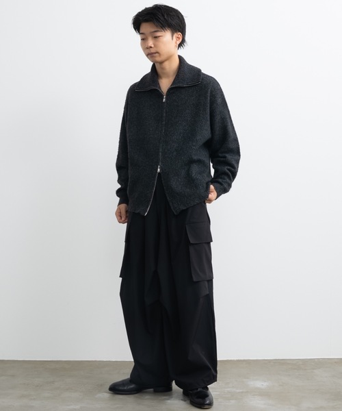 Loose silhouette zip knit / ルーズシルエットジップニット（ニット/セーター）｜SINSS（シンス）