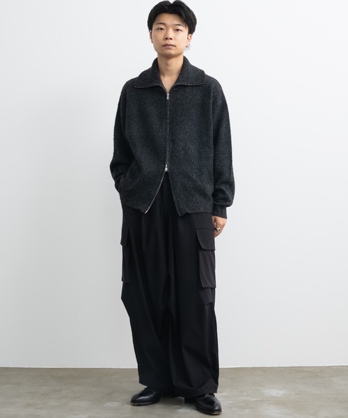 Loose silhouette zip knit / ルーズシルエットジップニット（ニット/セーター）｜SINSS（シンス）