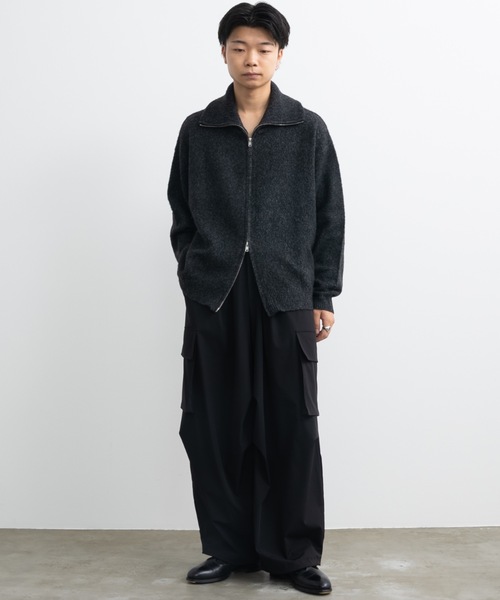 Loose silhouette zip knit / ルーズシルエットジップニット（ニット/セーター）｜SINSS（シンス）