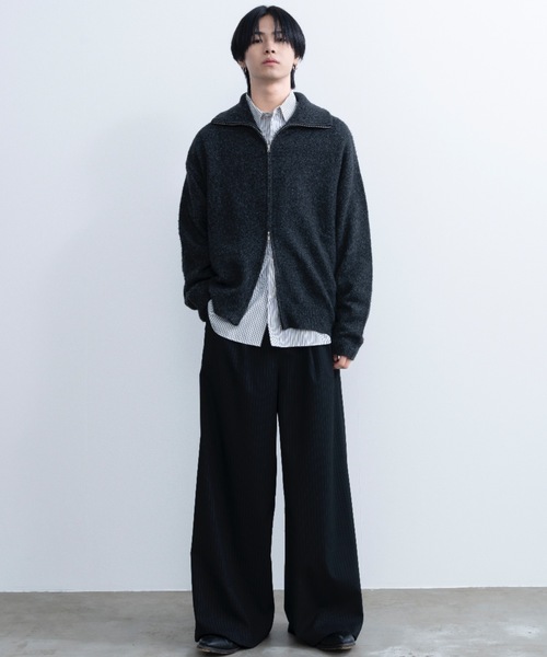Loose silhouette zip knit / ルーズシルエットジップニット（ニット/セーター）｜SINSS（シンス）