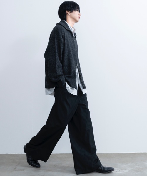 Loose silhouette zip knit / ルーズシルエットジップニット（ニット/セーター）｜SINSS（シンス）