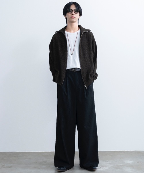 Loose silhouette zip knit / ルーズシルエットジップニット（ニット/セーター）｜SINSS（シンス）