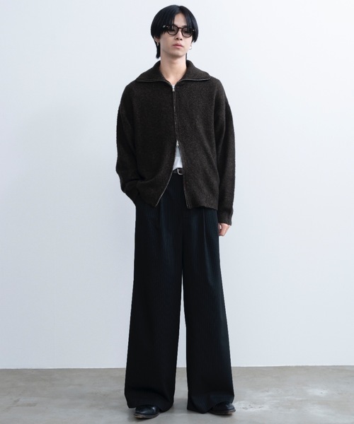 Loose silhouette zip knit / ルーズシルエットジップニット（ニット/セーター）｜SINSS（シンス）