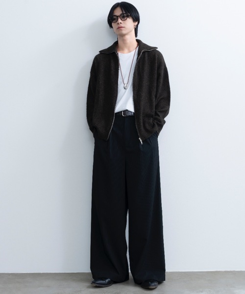 Loose silhouette zip knit / ルーズシルエットジップニット（ニット/セーター）｜SINSS（シンス）