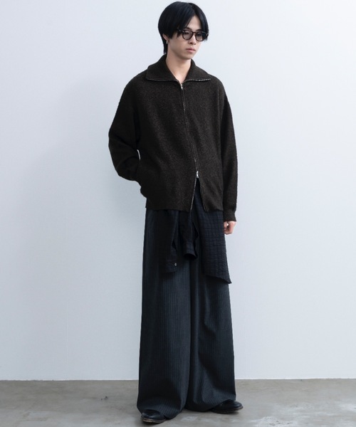 Loose silhouette zip knit / ルーズシルエットジップニット（ニット/セーター）｜SINSS（シンス）