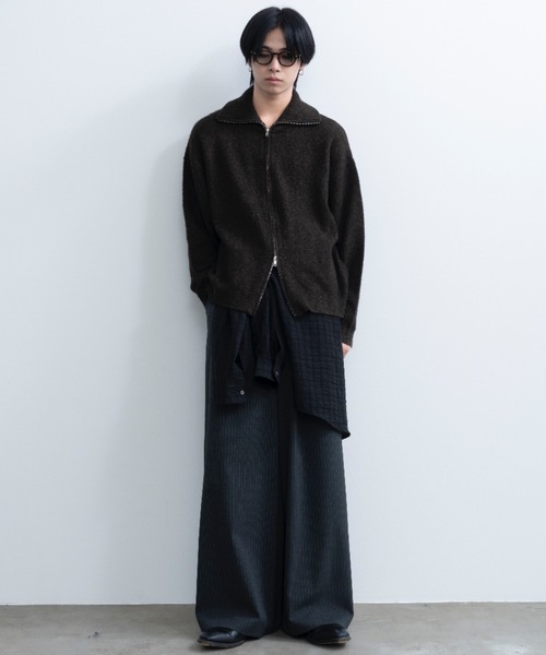 Loose silhouette zip knit / ルーズシルエットジップニット（ニット/セーター）｜SINSS（シンス）