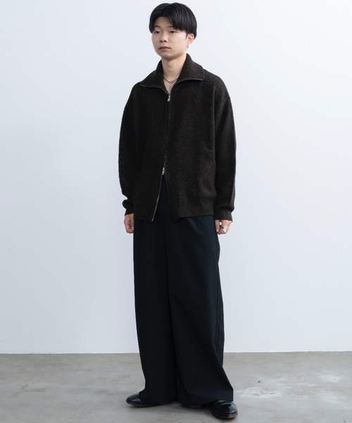 Loose silhouette zip knit / ルーズシルエットジップニット（ニット/セーター）｜SINSS（シンス）