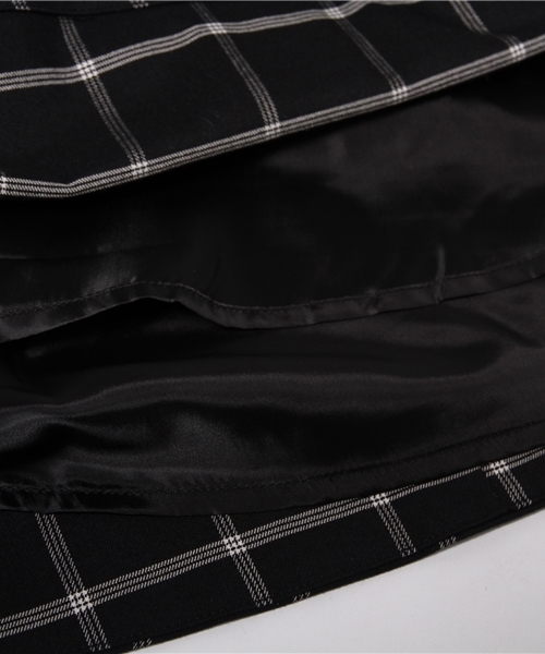 one after another NICE CLAUP(ワンアフターアナザーナイスクラップ)の「【ナイスクラップ】ウィンドペン2つ釦スカート(スカート・レディース・グレー/ネイビー/ブラック・FREE)」の13枚目の写真