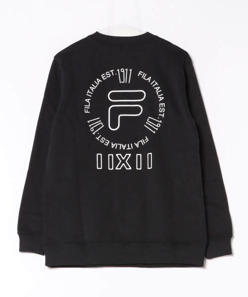FILA(フィラ)の「【FILA/フィラ】裏起毛スウェット バックプリントトレーナー(スウェット・メンズ・ブラック/ターコイズブルー/杢グレー・LARGE/X-LARGE/MEDIUM)」の4枚目の写真