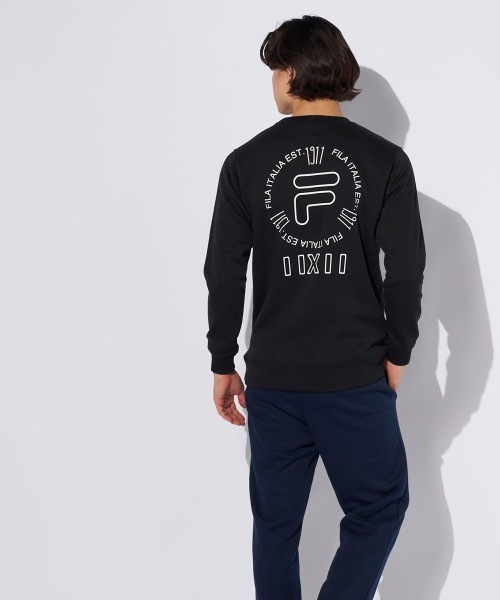 FILA(フィラ)の「【FILA/フィラ】裏起毛スウェット バックプリントトレーナー(スウェット・メンズ・ブラック/ターコイズブルー/杢グレー・LARGE/X-LARGE/MEDIUM)」の5枚目の写真