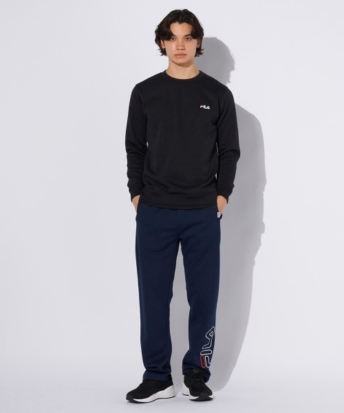 FILA(フィラ)の「【FILA/フィラ】裏起毛スウェット バックプリントトレーナー(スウェット・メンズ・ブラック/ターコイズブルー/杢グレー・LARGE/X-LARGE/MEDIUM)」の6枚目の写真