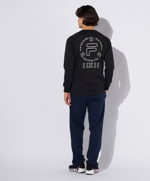 セール】【FILA/フィラ】裏起毛スウェット バックプリントトレーナー