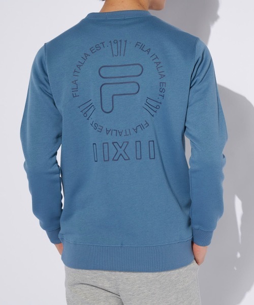セール】【FILA/フィラ】裏起毛スウェット バックプリントトレーナー