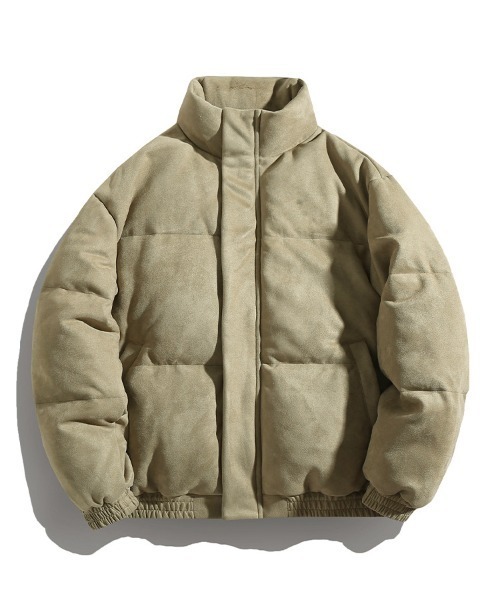 Ressaca（レサーカ）の「オーバーサイズフェイクスエードダウンジャケット（ダウンジャケット/コート・メンズ・オフホワイト/グリーン/ブラック・M/L/XL）」の3枚目の写真