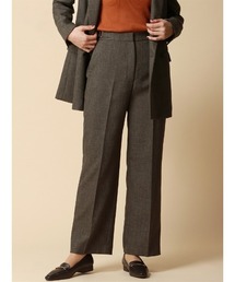 SUIT SQUARE（スーツスクエア）の「ワイドパンツ ウォッシャブル シャンブレー シャークスキン（スーツパンツ）」