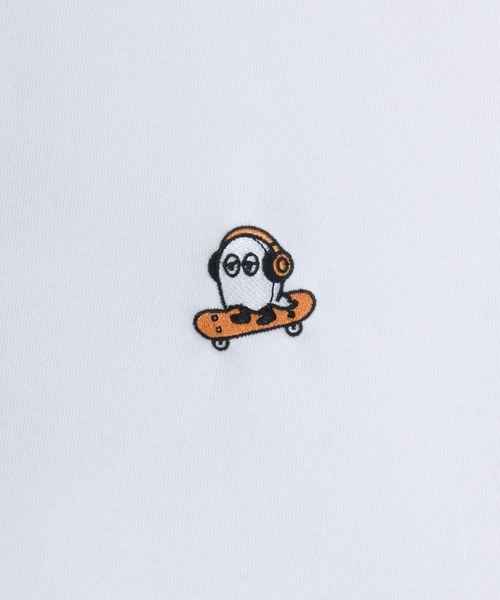 SITRY(シトリー)の「Ghost Sweat shirt/ゴースト オーバーサイズ 裏起毛 ワンポイント刺繍 袖プリント 袖刺繍 トレーナー スウェット レディース メンズ(スウェット・メンズ・ホワイト/ブラック・M/L)」の7枚目の写真