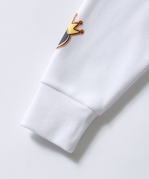 SITRY(シトリー)の「Ghost Sweat shirt/ゴースト オーバーサイズ 裏起毛 ワンポイント刺繍 袖プリント 袖刺繍 トレーナー スウェット レディース メンズ(スウェット・メンズ・ホワイト/ブラック・M/L)」の10枚目の写真