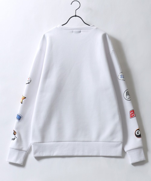 SITRY(シトリー)の「Ghost Sweat shirt/ゴースト オーバーサイズ 裏起毛 ワンポイント刺繍 袖プリント 袖刺繍 トレーナー スウェット レディース メンズ(スウェット・メンズ・ホワイト/ブラック・M/L)」の5枚目の写真