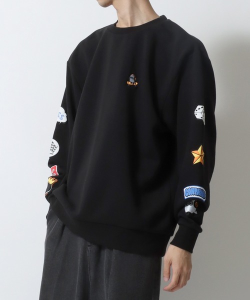 セール】Ghost Sweat shirt/ゴースト オーバーサイズ 裏起毛 ワン 