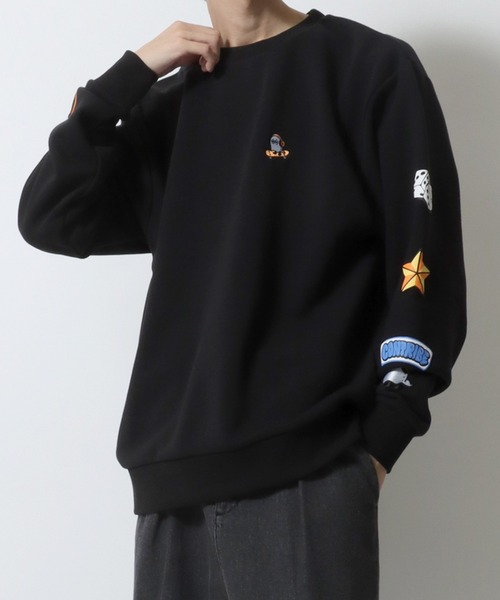 SITRY(シトリー)の「Ghost Sweat shirt/ゴースト オーバーサイズ 裏起毛 ワンポイント刺繍 袖プリント 袖刺繍 トレーナー スウェット レディース メンズ(スウェット・メンズ・ホワイト/ブラック・M/L)」の20枚目の写真