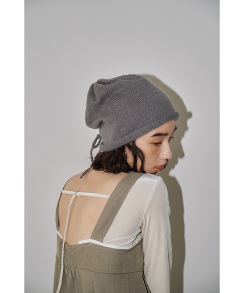 バックリボンニットビーニー（ニットキャップ/ビーニー）｜DRWCYS