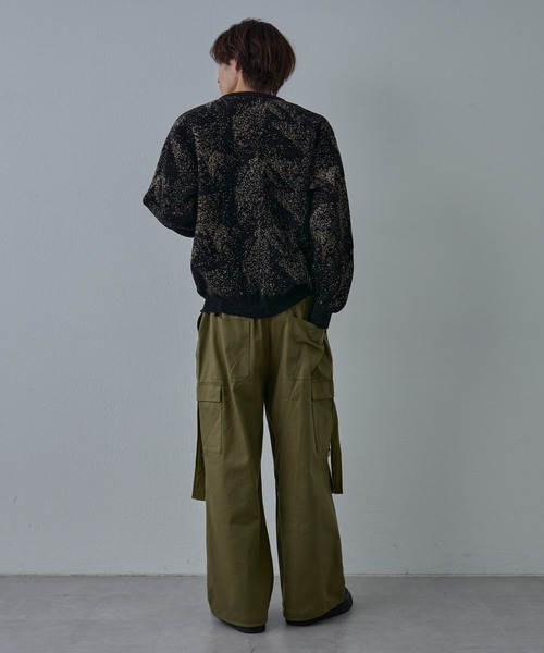 COLONY 2139（コロニートゥーワンスリーナイン）の「パウダー柄モールニット（ニット/セーター・メンズ・ネイビー/ブラック・MEDIUM/LARGE）」の14枚目の写真