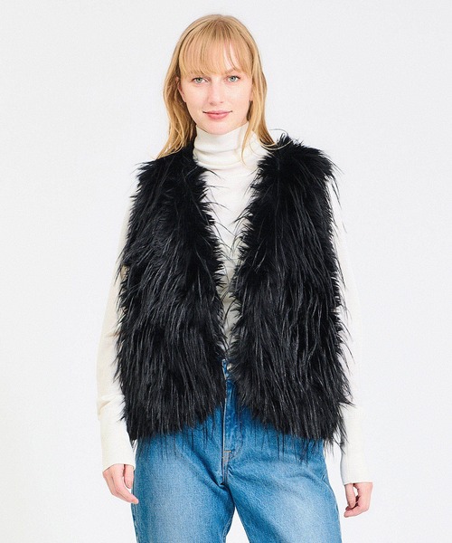 HEURUEH Stella フェイクファー オーバーサイズ ベスト HEURUEH Stella フェイクファー オーバーサイズ ベスト HEURUEH ファー