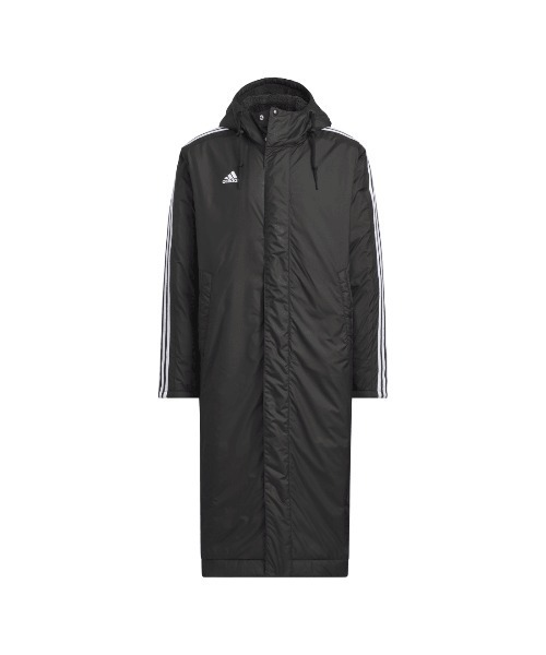 adidas(アディダス)の「アディダス adidas マストハブ スリーストライプス ルーズフィット ライニングロングコート(その他アウター・メンズ・ブラック×ホワイト/ブラック×ブラック・3L/LL/L/M/S)」の11枚目の写真