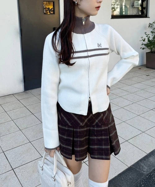 one after another NICE CLAUP（ワンアフターアナザーナイスクラップ）の「【Holiday collection】ボックスプリーツミニスカート（スカート・レディース・ピンク系その他/アイボリー/ブラック/モカ/ブラウン系その他・SMALL/MEDIUM）」の8枚目の写真