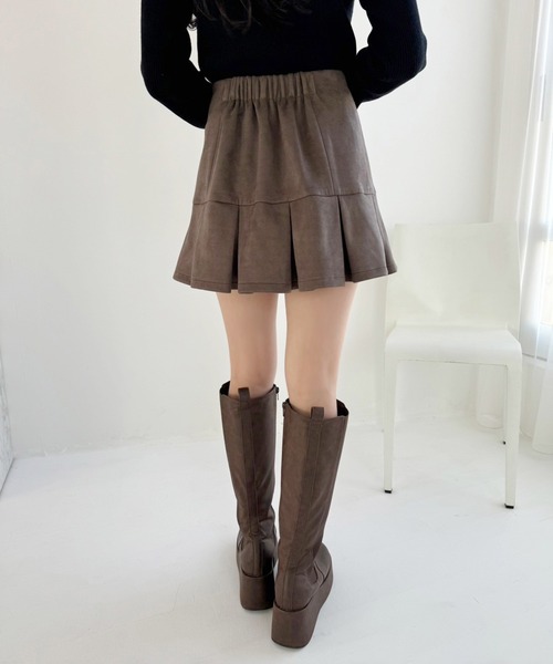 one after another NICE CLAUP（ワンアフターアナザーナイスクラップ）の「【Holiday collection】ボックスプリーツミニスカート（スカート・レディース・ピンク系その他/アイボリー/ブラック/モカ/ブラウン系その他・SMALL/MEDIUM）」の12枚目の写真