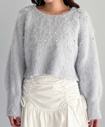 Heather | ランダムビジューニット 250160(ニット/セーター)