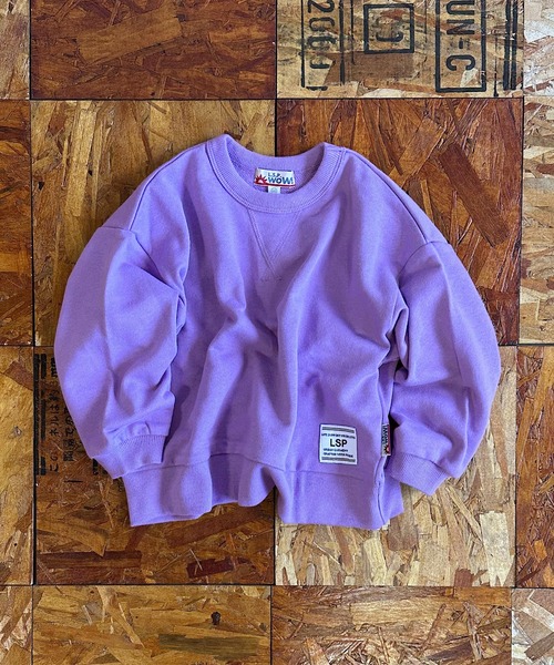 MARKEY'S（マーキーズ）の「【LSP WOW!】無地裏毛トレーナー/カラバリ20色（スウェット・キッズ・ライトピンク/レッド/グリーン/キャメル/ネイビー/チャコール/ブラウン/ブラック/モカ/パープル/ラベンダー/ミント/イエロー/オレンジ/サンドベージュ/ブルー/グレー/オフホワイト/ライトブルー/カーキ・100/90/80/110/130/120）」の14枚目の写真