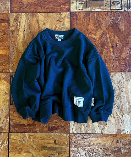 MARKEY'S（マーキーズ）の「【LSP WOW!】無地裏毛トレーナー/カラバリ20色（スウェット・キッズ・ライトピンク/レッド/グリーン/キャメル/ネイビー/チャコール/ブラウン/ブラック/モカ/パープル/ラベンダー/ミント/イエロー/オレンジ/サンドベージュ/ブルー/グレー/オフホワイト/ライトブルー/カーキ・100/90/80/110/130/120）」の12枚目の写真