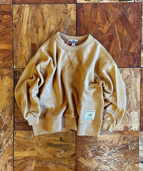 MARKEY'S（マーキーズ）の「【LSP WOW!】無地裏毛トレーナー/カラバリ20色（スウェット・キッズ・ライトピンク/レッド/グリーン/キャメル/ネイビー/チャコール/ブラウン/ブラック/モカ/パープル/ラベンダー/ミント/イエロー/オレンジ/サンドベージュ/ブルー/グレー/オフホワイト/ライトブルー/カーキ・100/90/80/110/130/120）」の17枚目の写真