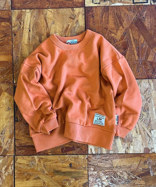 MARKEY'S（マーキーズ）の「【LSP WOW!】無地裏毛トレーナー/カラバリ20色（スウェット・キッズ・ライトピンク/レッド/グリーン/キャメル/ネイビー/チャコール/ブラウン/ブラック/モカ/パープル/ラベンダー/ミント/イエロー/オレンジ/サンドベージュ/ブルー/グレー/オフホワイト/ライトブルー/カーキ・100/90/80/110/130/120）」の20枚目の写真