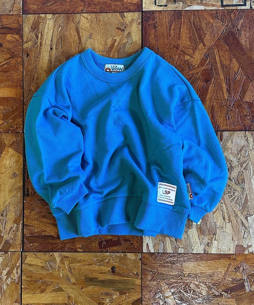 MARKEY'S（マーキーズ）の「【LSP WOW!】無地裏毛トレーナー/カラバリ20色（スウェット・キッズ・ライトピンク/レッド/グリーン/キャメル/ネイビー/チャコール/ブラウン/ブラック/モカ/パープル/ラベンダー/ミント/イエロー/オレンジ/サンドベージュ/ブルー/グレー/オフホワイト/ライトブルー/カーキ・100/90/80/110/130/120）」の13枚目の写真