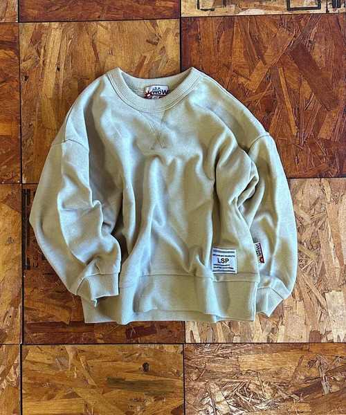 MARKEY'S（マーキーズ）の「【LSP WOW!】無地裏毛トレーナー/カラバリ20色（スウェット・キッズ・ライトピンク/レッド/グリーン/キャメル/ネイビー/チャコール/ブラウン/ブラック/モカ/パープル/ラベンダー/ミント/イエロー/オレンジ/サンドベージュ/ブルー/グレー/オフホワイト/ライトブルー/カーキ・100/90/80/110/130/120）」の7枚目の写真