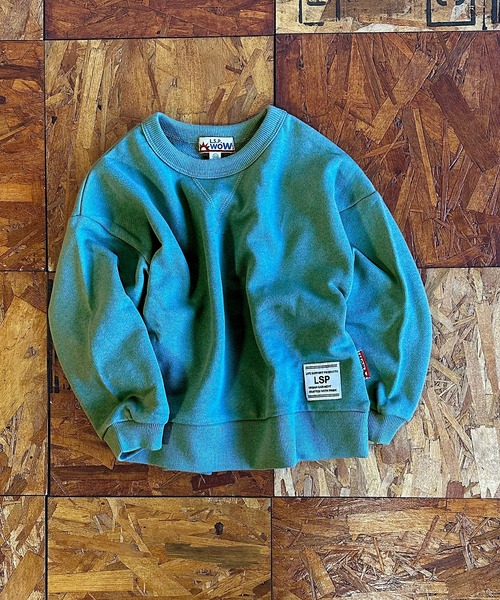 MARKEY'S（マーキーズ）の「【LSP WOW!】無地裏毛トレーナー/カラバリ20色（スウェット・キッズ・ライトピンク/レッド/グリーン/キャメル/ネイビー/チャコール/ブラウン/ブラック/モカ/パープル/ラベンダー/ミント/イエロー/オレンジ/サンドベージュ/ブルー/グレー/オフホワイト/ライトブルー/カーキ・100/90/80/110/130/120）」の10枚目の写真